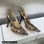 Dior Heel 9.5cm J'Adior Slingback Pumps in Beige Multicolor Embroidered Cotton with Toile de Jouy Voyage Motif 2023