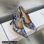 Dior Heel 9.5cm J'Adior Slingback Pumps in Blue Multicolor Embroidered Cotton with Toile de Jouy Voyage Motif 2023