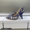 Dior Heel 9.5cm J'Adior Slingback Pumps in Blue Multicolor Embroidered Cotton with Toile de Jouy Voyage Motif 2023