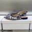 Dior J'Adior Slingback Ballerina Flats in Blue Multicolor Embroidered Cotton with Toile de Jouy Voyage Motif 2023