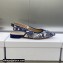 Dior J'Adior Slingback Ballerina Flats in Blue Multicolor Embroidered Cotton with Toile de Jouy Voyage Motif 2023