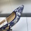 Dior J'Adior Slingback Ballerina Flats in Blue Multicolor Embroidered Cotton with Toile de Jouy Voyage Motif 2023