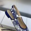 Dior J'Adior Slingback Ballerina Flats in Blue Multicolor Embroidered Cotton with Toile de Jouy Voyage Motif 2023