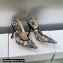 Dior Heel 9.5cm J'Adior Slingback Pumps in Black Multicolor Embroidered Cotton with Toile de Jouy Voyage Motif 2023