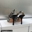 Dior Heel 9.5cm J'Adior Slingback Pumps in Black Multicolor Embroidered Cotton with Toile de Jouy Voyage Motif 2023