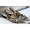Dior J'Adior Slingback Ballerina Flats in Black Multicolor Embroidered Cotton with Toile de Jouy Voyage Motif 2023
