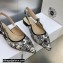 Dior J'Adior Slingback Ballerina Flats in Black Multicolor Embroidered Cotton with Toile de Jouy Voyage Motif 2023