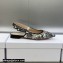 Dior J'Adior Slingback Ballerina Flats in Black Multicolor Embroidered Cotton with Toile de Jouy Voyage Motif 2023
