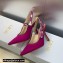 Dior Heel 9.5cm J'Adior Slingback Pumps in Fuchsia Embroidered Satin and Cotton 2023