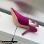Dior Heel 9.5cm J'Adior Slingback Pumps in Fuchsia Embroidered Satin and Cotton 2023