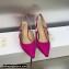 Dior Heel 6.5cm J'Adior Slingback Pumps in Fuchsia Embroidered Satin and Cotton 2023