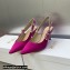 Dior Heel 6.5cm J'Adior Slingback Pumps in Fuchsia Embroidered Satin and Cotton 2023