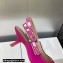 Dior Heel 6.5cm J'Adior Slingback Pumps in Fuchsia Embroidered Satin and Cotton 2023