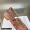 Dior J'Adior Slingback Ballerina Flats in Pink and Gray Embroidered Cotton with Toile de Jouy Sauvage Motif 2023