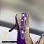 Dior Heel 9.5cm J'Adior Slingback Pumps in Purple Embroidered Satin and Cotton 2023