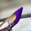 Dior J'Adior Slingback Ballerina Flats in Purple Embroidered Satin and Cotton 2023