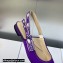 Dior J'Adior Slingback Ballerina Flats in Purple Embroidered Satin and Cotton 2023