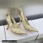 Dior Heel 9.5cm J'Adior Slingback Pumps in White Transparent Mesh Embroidered with D-Lace Macramé Motif 2023