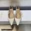 Dior J'Adior Slingback Ballerina Flats in White Embroidered Satin and Cotton 2023