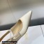 Dior J'Adior Slingback Ballerina Flats in White Embroidered Satin and Cotton 2023