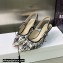 Dior Heel 6.5cm J'Adior Slingback Pumps in White Cotton Embroidered with Plan de Paris Motif 2023