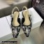Dior J'Adior Slingback Ballerina Flats in Black Cotton Embroidered with Plan de Paris Motif 2023