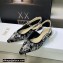 Dior J'Adior Slingback Ballerina Flats in Black Cotton Embroidered with Plan de Paris Motif 2023