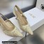 Dior Heel 6.5cm J'Adior Slingback Pumps in White Transparent Mesh Embroidered with D-Lace Macramé Motif 2023