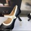 Dior Heel 8cm Spectadior Pumps in Black/White Perforated Calfskin 2023
