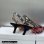 Dior Heel 6.5cm J'Adior Slingback Pumps in Red Multicolor Embroidered Cotton with Toile de Jouy Voyage Motif 2023