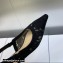 Dior J'Adior Slingback Ballerina Flats in Black Transparent Mesh Embroidered with D-Lace Macramé Motif 2023