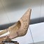 Dior Heel 9.5cm J'Adior Slingback Pumps in Nude Transparent Mesh Embroidered with D-Lace Macramé Motif 2023