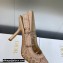 Dior Heel 9.5cm J'Adior Slingback Pumps in Nude Transparent Mesh Embroidered with D-Lace Macramé Motif 2023