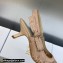 Dior Heel 6.5cm J'Adior Slingback Pumps in Nude Transparent Mesh Embroidered with D-Lace Macramé Motif 2023