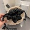 Cheap Sale Chanel Raffia and Leather Bucket Bag Black 2023