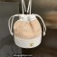 Cheap Sale Chanel Raffia and Leather Bucket Bag White 2023