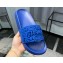 Versace Logo Lettering Rubber pool Slides Blue 2023