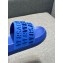 Versace Logo Lettering Rubber pool Slides Blue 2023