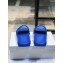 Versace Logo Lettering Rubber pool Slides Blue 2023