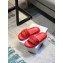 Versace Logo Lettering Rubber pool Slides Red 2023
