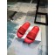 Versace Logo Lettering Rubber pool Slides Red 2023