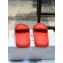 Versace Logo Lettering Rubber pool Slides Red 2023