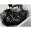 Chanel Waxy Calfskin Chain Shopping Tote Bag AS3688 Black 2023