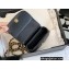 Chanel Shiny Aged Calfskin Clutch with Chain Bag AP3378 Black 2023