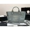 Chanel Deauville Small Shopping Bag Washed Denim 2023