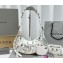 Balenciaga Le Cagole XS Shoulder Bag in Arena lambskin White with piercing