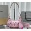 Balenciaga Le Cagole XS Shoulder Bag in Arena lambskin Light Pink