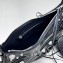 Balenciaga Le Cagole Small Shoulder Bag in crocodile embossed calfskin Black with rhinestones