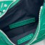 Balenciaga Le Cagole XS Shoulder Bag in crocodile embossed calfskin Green with rhinestones