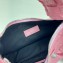 Balenciaga Le Cagole XS Shoulder Bag in crocodile embossed calfskin Pink with rhinestones